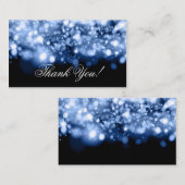 Vielen Dank einfügen glänzende Lichter Sapphire Bl Begleitkarte (Vorne/Hinten)
