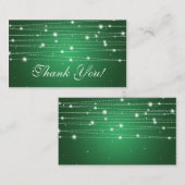 Vielen Dank einfügen Sparkling Lines Emerald Green Begleitkarte (Vorne/Hinten)
