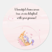 Vielen Dank, Einhornaufkleber Runder Aufkleber (Vorderseite)