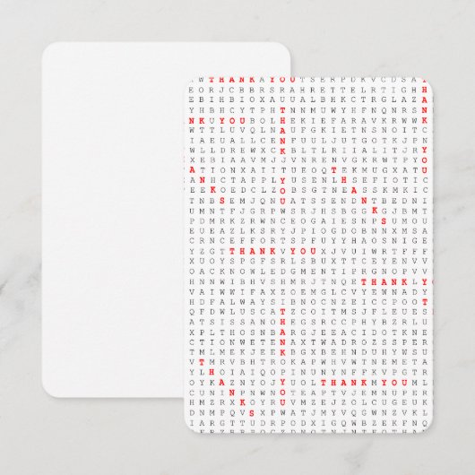 Vielen Dank Einladung (Vorne/Hinten)