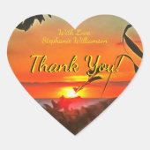 Vielen Dank El Rio Pitillal 2009 Herz-Aufkleber (Vorderseite)