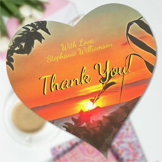 Vielen Dank El Rio Pitillal 2009 Herz-Aufkleber