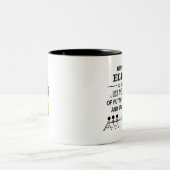 Vielen Dank, Elders Zweifarbige Tasse (Mittel)