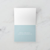 Vielen Dank Elegant Blue Paisley Elephant Card Dankeskarte (Innenseite)