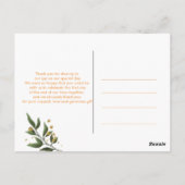 Vielen Dank Elegant Chic Foto Postkarte (Rückseite)