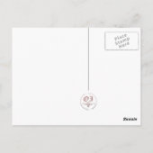 Vielen Dank : elegante Blumen: Postkarte (Rückseite)