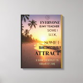 🖼️ Vielen Dank - Elegante Leinwand Zitat Kunst (Vorderseite)