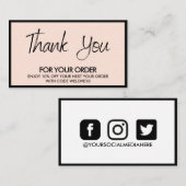 Vielen Dank Elegante moderne und trendige Intranet Visitenkarte (Vorne/Hinten)