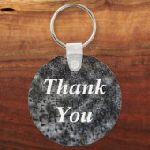 Vielen Dank Elegantes Schwarz-weißes Abstraktes Mu Schlüsselanhänger (Vorderseite)