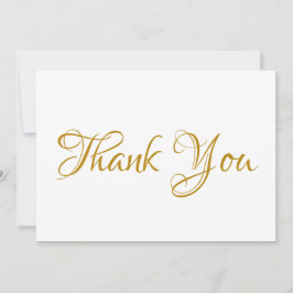Vielen Dank, elegantes Skript dunkelgoldene weiße 