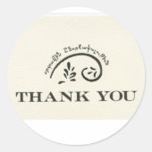 Vielen Dank - Englisch und Armenisch, zweisprachig Runder Aufkleber (Vorderseite)