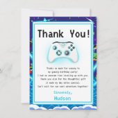 Vielen Dank Epic Gamer Geburtstag Kritischer Hit! Dankeskarte (Vorderseite)