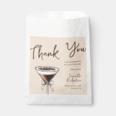 Vielen Dank Espresso Cocktail Brown 30. Geburtstag Geschenktütchen (Vorderseite)