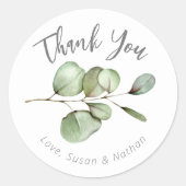 Vielen Dank Eucalyptus Sticker (Vorderseite)
