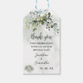 Vielen Dank Eukalyptus sukkulente Vegetation für T Geschenkanhänger (Vorderseite)