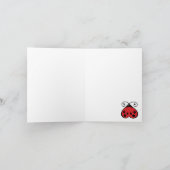 Vielen Dank Fairy viel Niedlich Red Ladybug Fairy  Dankeskarte (Innenseite)