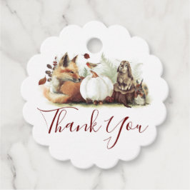 Vielen Dank Fall Birthday Party Geschenkanhänger