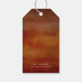 Vielen Dank Fall Blume botanische rustikale Geschenkanhänger (Rückseite)