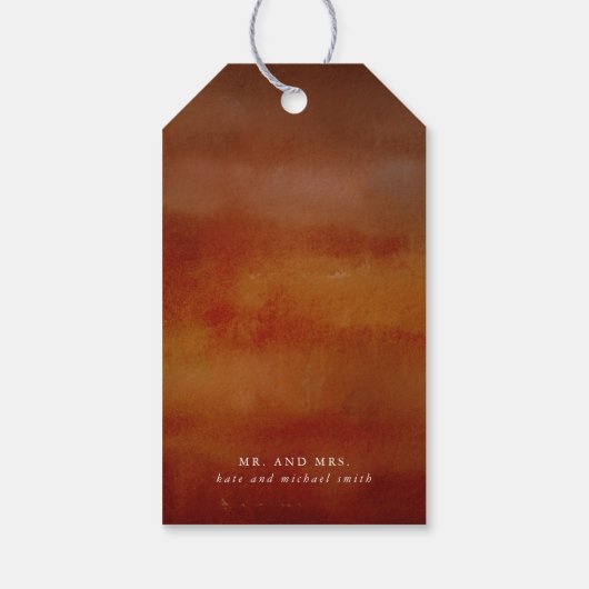 Vielen Dank Fall Blume botanische rustikale Geschenkanhänger (Rückseite)