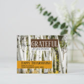 Vielen Dank Fall Business Erntedank Postkarte (Stehend Vorderseite)