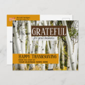 Vielen Dank Fall Business Erntedank Postkarte (Vorne/Hinten)