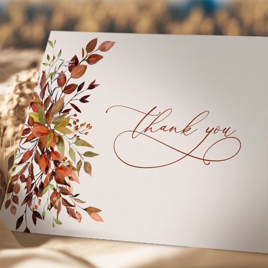Vielen Dank Fall Saasonal Script Card