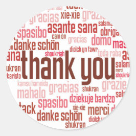 Vielen Dank, farbig roter Umschlag Aufkleber Aufkl