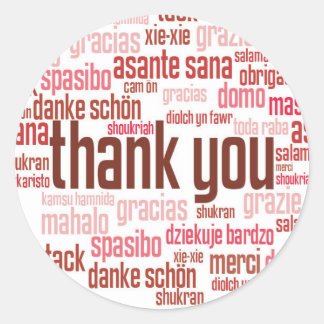 Vielen Dank, farbig roter Umschlag Aufkleber Aufkl