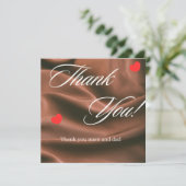 Vielen Dank Feiertagskarte (Stehend Vorderseite)