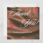 Vielen Dank Feiertagskarte (Rückseite)