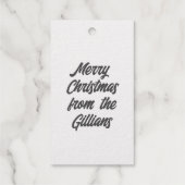 Vielen Dank Fether Fake Urlaub Geschenkanhänger (Rückseite)