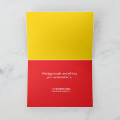 Vielen Dank, Firefighter Card Karte (Innenseite)