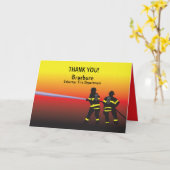 Vielen Dank, Firefighter Card Karte (Gelbe Blume)