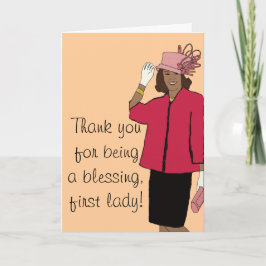 Vielen Dank, First Lady Dankeskarte