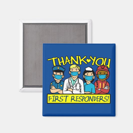 Vielen Dank First Responder Magnet (Vorderseite/Rückseite)