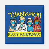 Vielen Dank First Responder Magnet (Vorne)