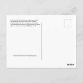 Vielen Dank First Responder Postcard Postkarte (Rückseite)