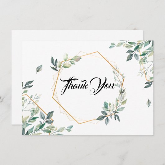 Vielen Dank, Flachbildschirm Mitteilungskarte (Vorne/Hinten)