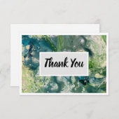 Vielen Dank Flachkarte 3.5" x 5" - Green Multi Dankeskarte (Vorne/Hinten)
