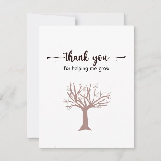 Vielen Dank, Flachkarte, Niedlich und einfach Dankeskarte (Vorderseite)