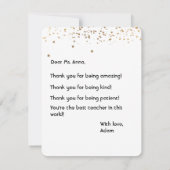 Vielen Dank, Flachkarte, Niedlich und einfach Dankeskarte (Rückseite)