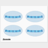Vielen Dank Flags Blue Sticker (Blatt)