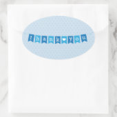 Vielen Dank Flags Blue Sticker (Tasche)