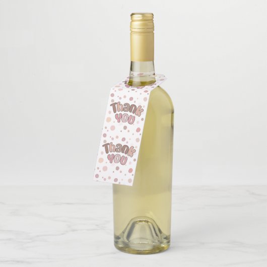 Vielen Dank Flaschenanhänger (Angewinkelt)