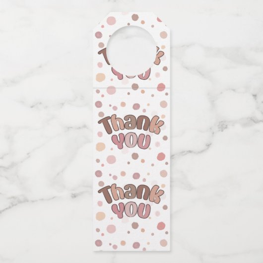 Vielen Dank Flaschenanhänger (Rückseite)