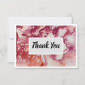 Vielen Dank Flat 3.5" x 5" Notecard - Red Dankeskarte (Vorderseite)