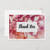 Vielen Dank Flat 3.5" x 5" Notecard - Red Dankeskarte (Vorne/Hinten)