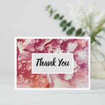 Vielen Dank Flat 3.5" x 5" Notecard - Red