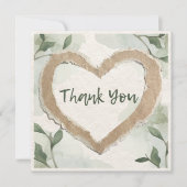 Vielen Dank Flat Notecard Square Dankeskarte (Vorderseite)