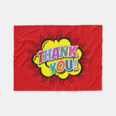 Vielen Dank Fleecedecke (Vorderseite (Horizontal))